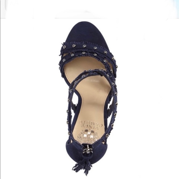 Vince Camuto Machila Studded Suede Sandals - Picture 3 of 8